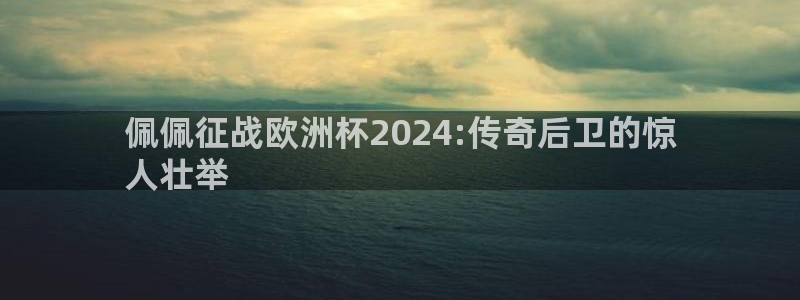 欧洲杯买足球软件有哪些|佩佩征战欧洲杯2024:传奇后卫的惊
人壮举