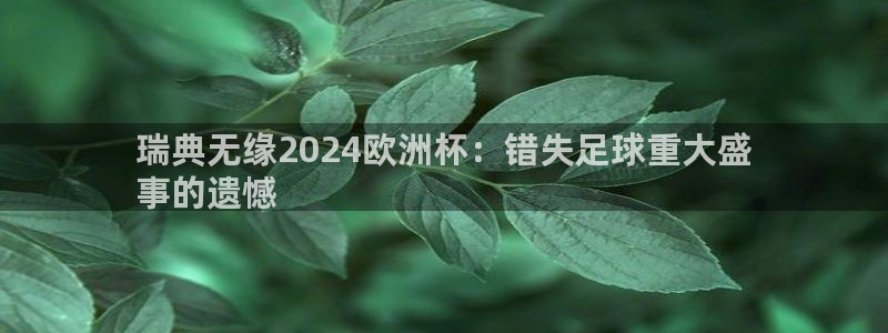 欧洲杯指定投注网站|瑞典无缘2024欧洲杯：错失足球重大盛
事的遗憾